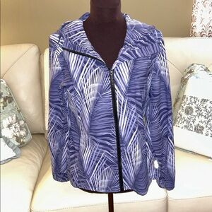 Tommy Bahama purple  and White light weight  Jacket